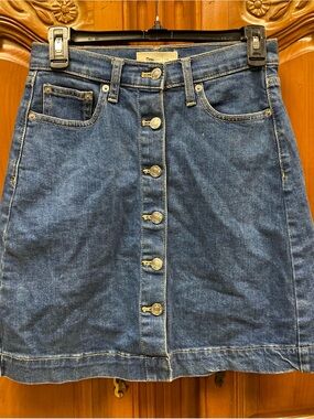 Gap 1969 button front denim skirt